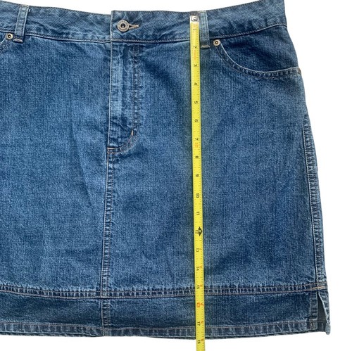 Sonoma Denim Blue Jean Skort 37" Waist 18" Long Women's Size 16 - Picture 6 of 6