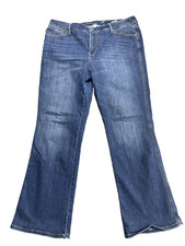 Seven 7 Women's Jean Blue Size 16W High-Rise Bootcut Regular Fit Med Wash Pocket