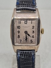 JW Benson London Mécanique Art Deco 1938 Boîtier Argent