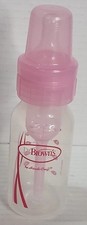 Dr. Browns Natural Flow Bottles 4 oz - 6 Pc Including Lid Pink Clear T180