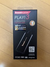 Sound Blaster Play 3 USB Audio Interface 24bit 96kHz High-Resolution Unused