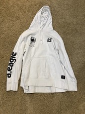 American Eagle Graphic White Large Hoodie EXCELLENT condition
