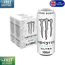 Revitalize Your Day with Monster Ultra Energy Drink 4 x 500 ml - Caffeine Boost