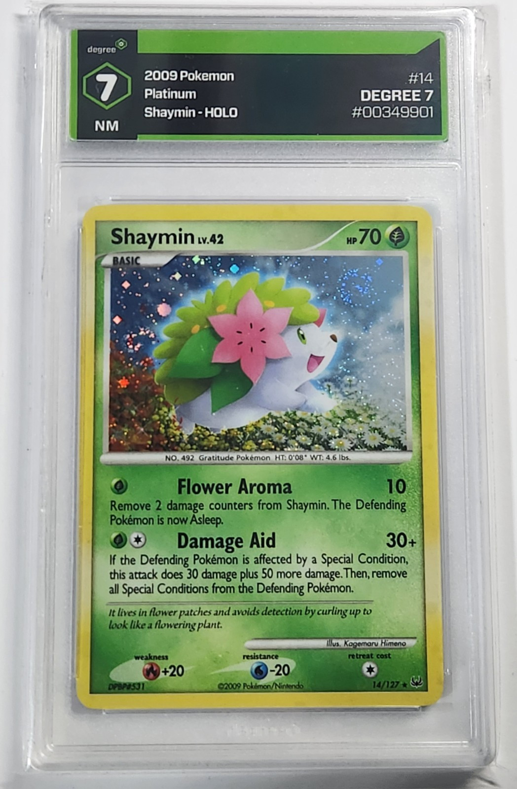 Shaymin LV.42 Holo 2009 Pokemon Platinum 14/127 DEGREE NM7