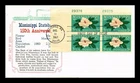 DR JIM STAMPS US COVER MISSISSIPPI 150TH ANNIVERSARY FDC PLATE BLOCK KHOL KRAFT