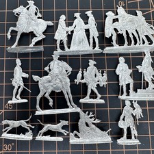 Berliner Zinnfiguren REVOLUTIONARY WAR Great Hunt Tin Flats Colonial Toy Soldier