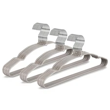 Metal Hangers 30 Pack Non Slip Clothes Space Saving Heavy Duty Rubber Coated