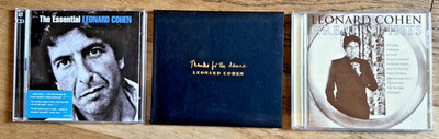 3 x Leonard Cohen  CDs Thanks For The Dance, The Essential, Greatest Hits
