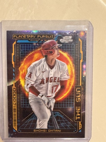 2023 Topps Cosmic Chrome Shohei Ohtani Planetary Pursuit The Sun #PPS-7