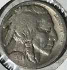 1921-S Buffalo Nickel 5c - Rare Key Date - Full Clear Date - Solid Good