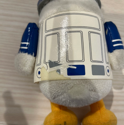 Tokyo Disney resort STAR WARS R2-D2 Donald Duck Plush Doll Badge