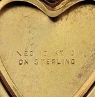 Antique Etched Heart Locket 1/20 10K G.F. On Sterling Silver — photo 7