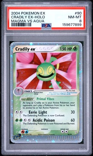 Cradily ex graded PSA 8 for sale on eBay