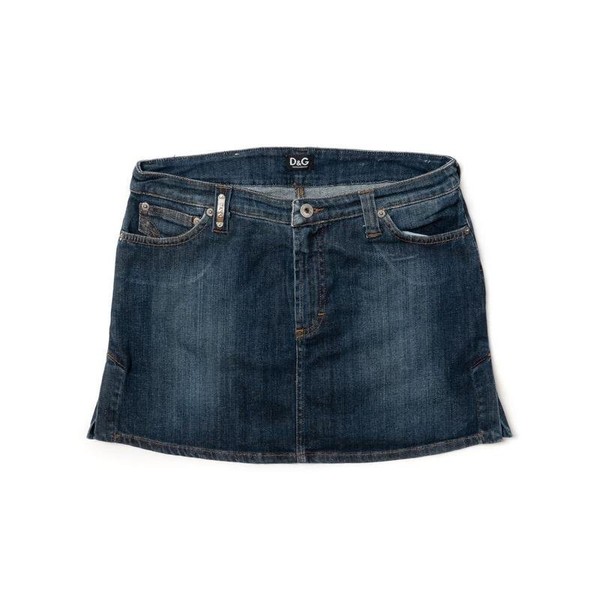 Women Dolce & Gabbana Skirt Navy Cotton 36 #3DG1