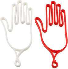 Golf Gloves Holder 2PCS White and Red Durable Outdoor Sport Gloves Stretchers Ke
