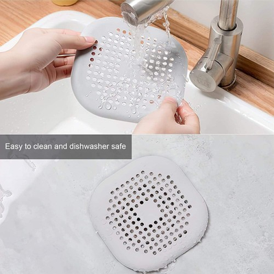 #ad hair cSilicone Shower Drain Hair Catcher Anti Clog Sink Strainer Bathroom atcher C $9.99
