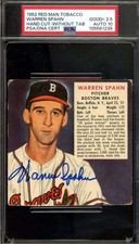 Warren Spahn Cards, Rookie Cards and Autographed Memorabilia Guide 35
