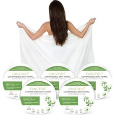 Disposable Compressed Towel Tablets Large 55 x 27 Inch Reusable Face Body