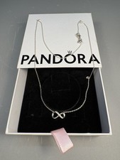 Genuine Pandora Silver 925 Sparkling Infinity Collier Necklace Boxed with Chain