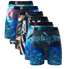 6 Pack- Ethika New Stylish Breathable Mens The Staple Boxer Briefs Shorts Pants