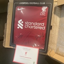 LIVERPOOL FC SHIRT Squad 22 23 DIEGO JOTA SIGNED  DIRECT FROM LFC HOLOGRAM &pound;750