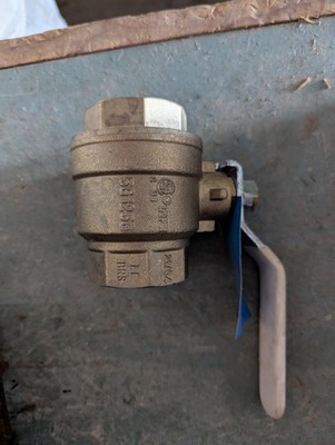 1-1/2'' Nibco DZR Brass Ball Valve NPT NL998XC T-FP600A-LF Lead-Free Full Port