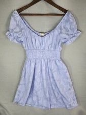 Inspired Hearts Lilac Floral Dress with Smocked Waist