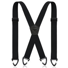 Sintege X Back Hidden Suspender 1.5 Inches Under Clothing Heavy Duty Work