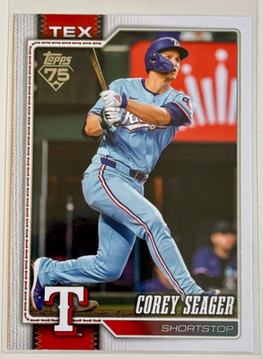 2026 Topps Series 1 #96 - COREY SEAGER, Texas Rangers