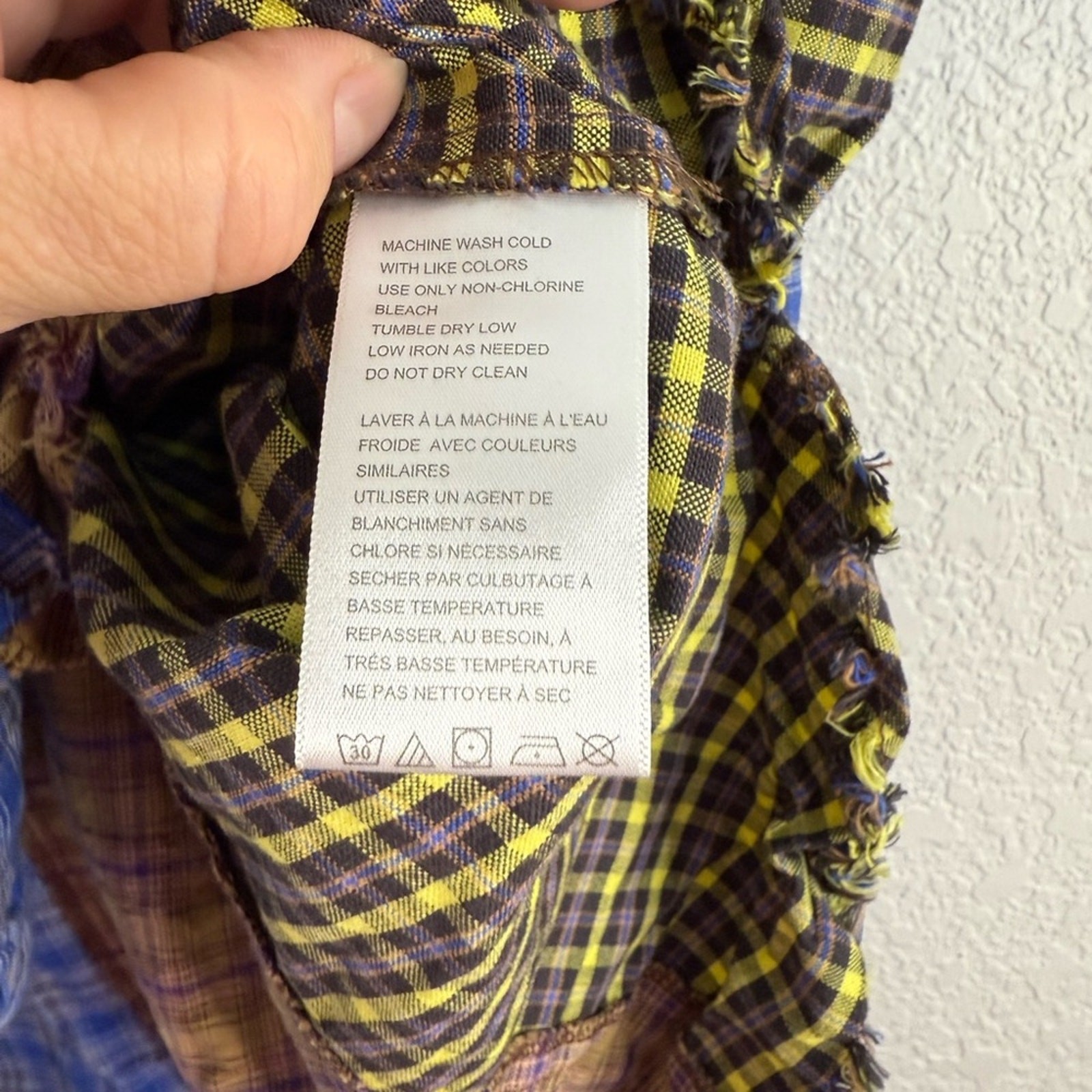 BDG Patchwork Plaid Oversized button down Shirt W… - image 8