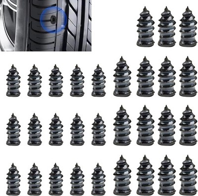 30-Piece Car Tire Repair Nail Kit, 0.2'' x 0.47'' and 0.26'' x 0.59'' High Hardness