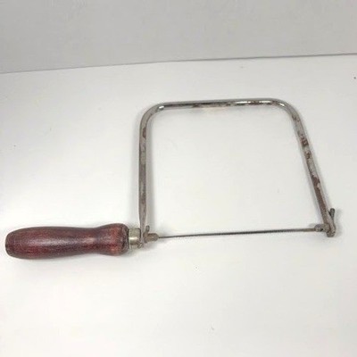 VTG Stanley Coping Saw Wooden Handle 6.5 in blade Vintage