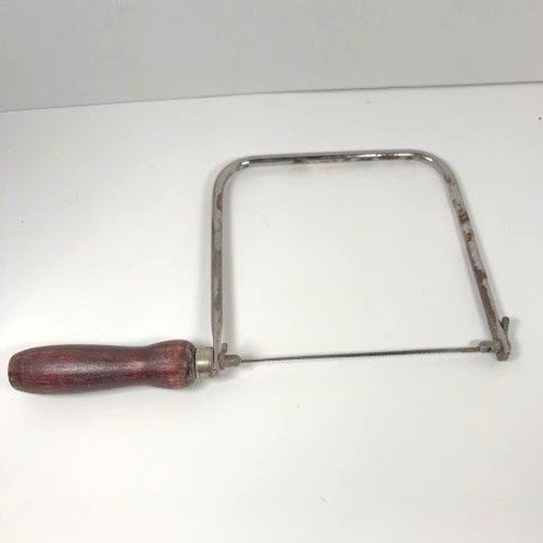 VTG Stanley Coping Saw Wooden Handle 6.5 in blade Vintage