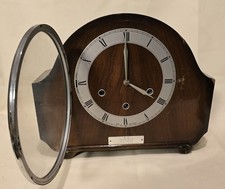 Vintage Smiths Westminster chimes mantle clock vgc British Rail