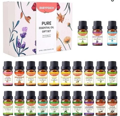 BABYPEACH Pure Essential Oil Gift Set 23 Bottles