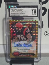 2023 Topps Composite Anthony Munoz Chrome Auto GOLD REFRACTOR /50 CGC 10 not PSA