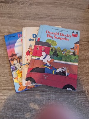 3x Disneys Wonderful World of Reading Children's Books  Dumbo Donald Duck Beauty
