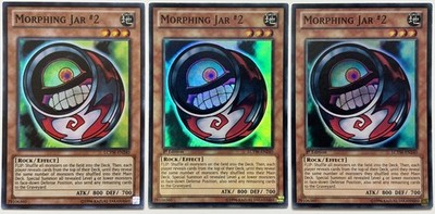 3 x LCYW-EN240 Morphing Jar #2 - Super Rare Mixed Edition MP/LP YuGiOh Cards