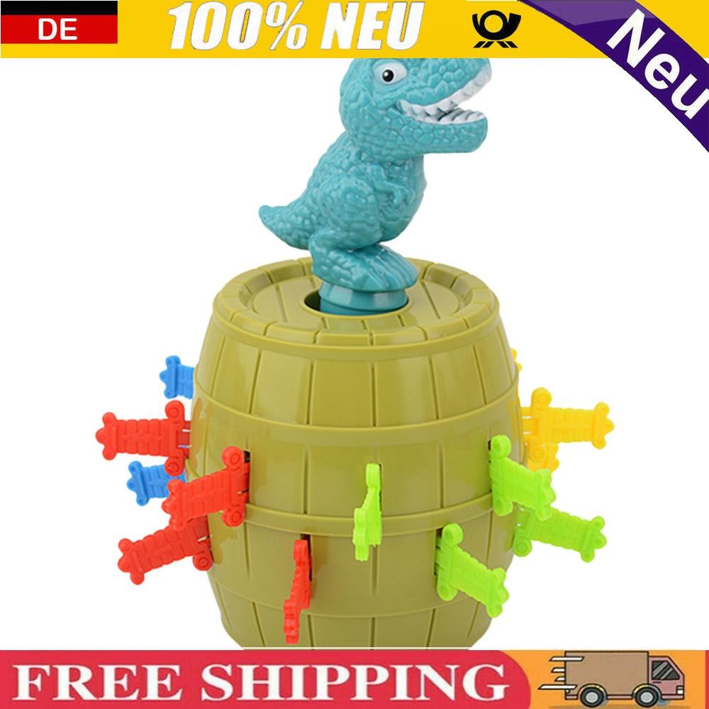 Neu Lustiges kniffliges Dinosaurier-Eimer-Popup-Dinosaurier-Spielzeug, Brettspie