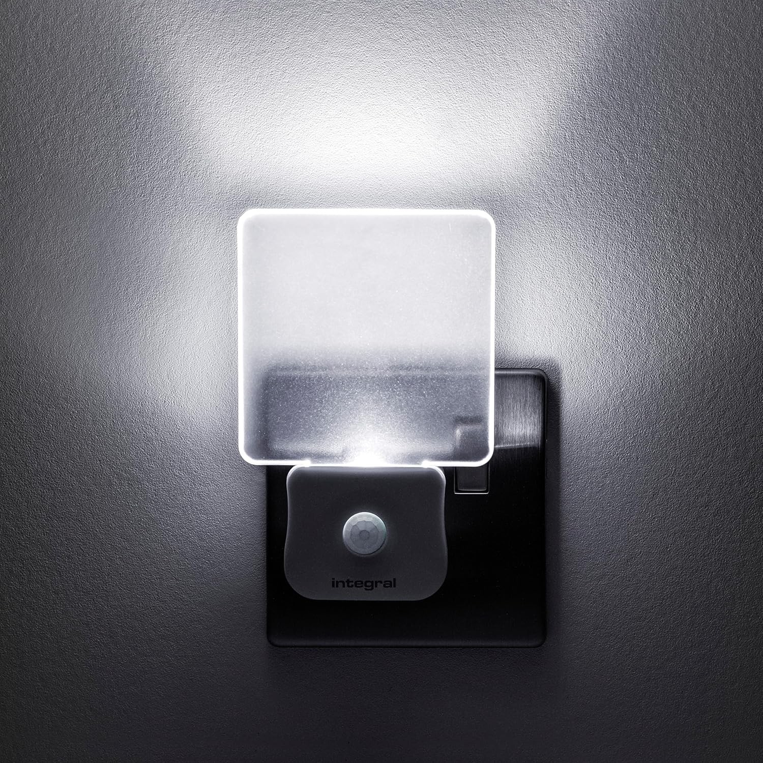 Integral LED Motion Sensor Night Light, Plug in Wall with Dusk to Dawn Photocel