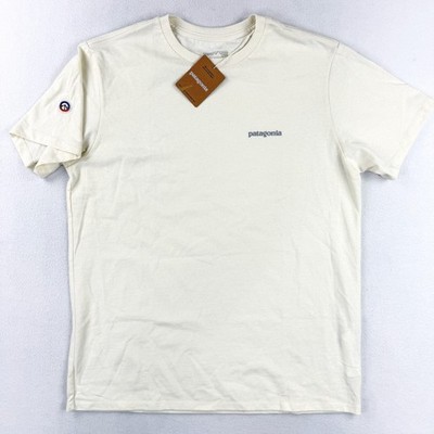 Patagonia Responsibili-Tee Size M Mens Birch White Fitz Roy Icon 37665 - NEW