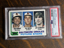 1982 TOPPS CAL RIPKEN #21 BONNER/RIPKEN/SCHNEIDER FUTURE STARS PSA 7 NEWLY GRADE