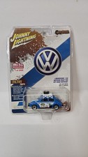 164 Johnny Lightning Rally 1970 Volkswagen Beetle 736 Blue And White Mijo