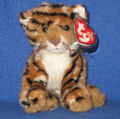 TY (ORIGINAL VERSION) STRIPERS the TIGER BEANIE BABY MINT with MINT TAGS 