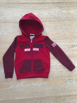 Pepe Jeans Sweatjacke Gr. 128, rot, top Zustand  !