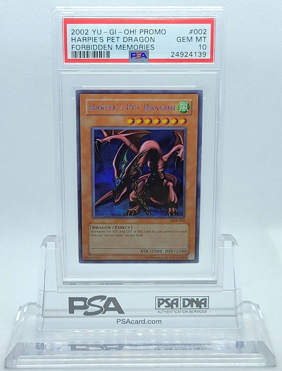 YUGIOH FMR-002 HARPIE'S PET DRAGON SECRET RARE HOLO PSA 10