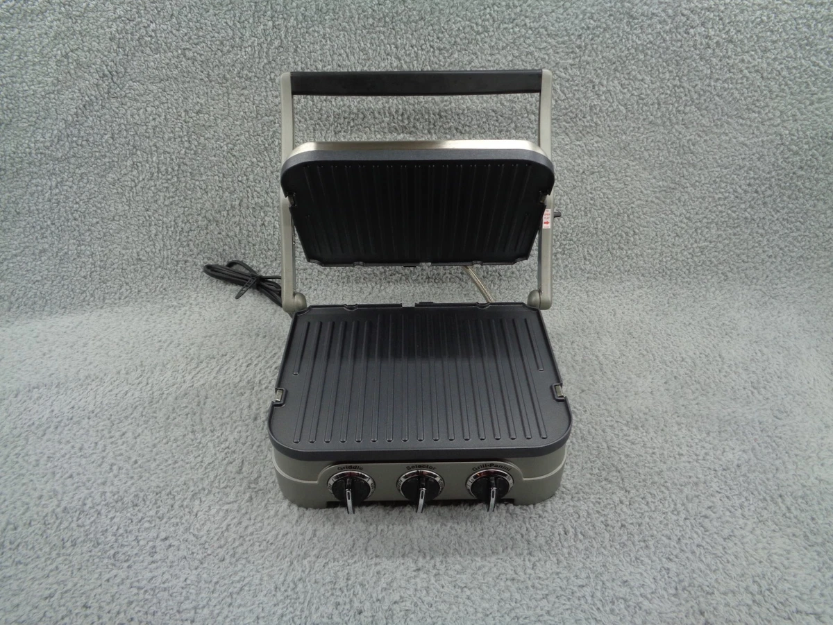 Cuisinart Griddler GR 4N TK Stainless 5 in 1 Grill Griddle Panini
