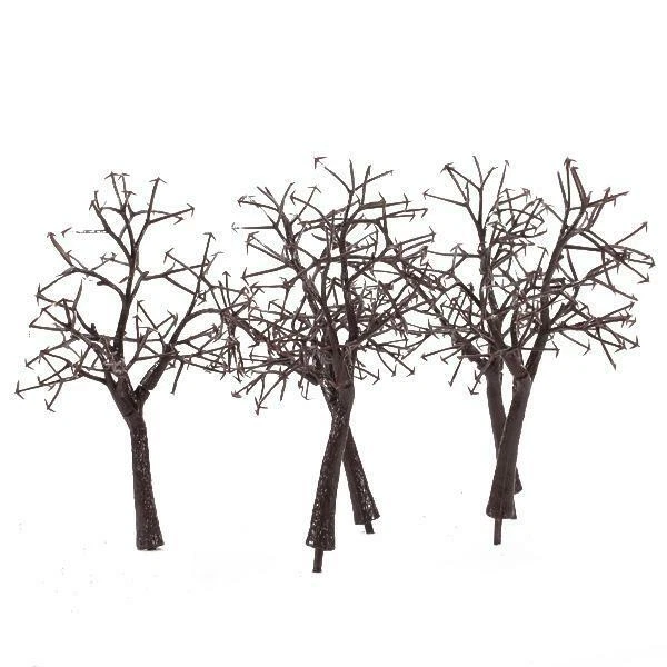 Set di 10 tronchi d'albero in scala 1:75 in scala 1:75 per la ferrovia del treno - Immagine 4 di 4