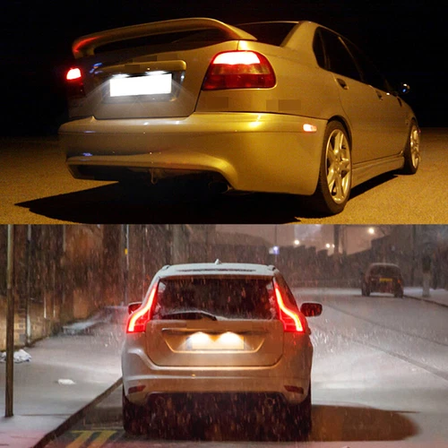 LED car license plate light 12V white light for Volvo S40 S60 S80 XC70 XC60 _ha