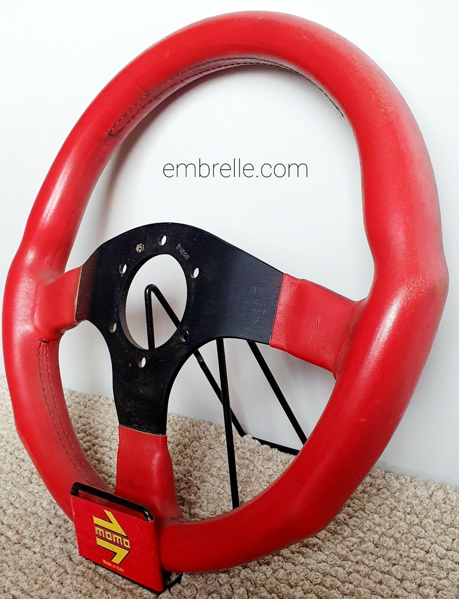 MOMO leather steering wheel Corse size 320mm Honda BMW E30 Audi